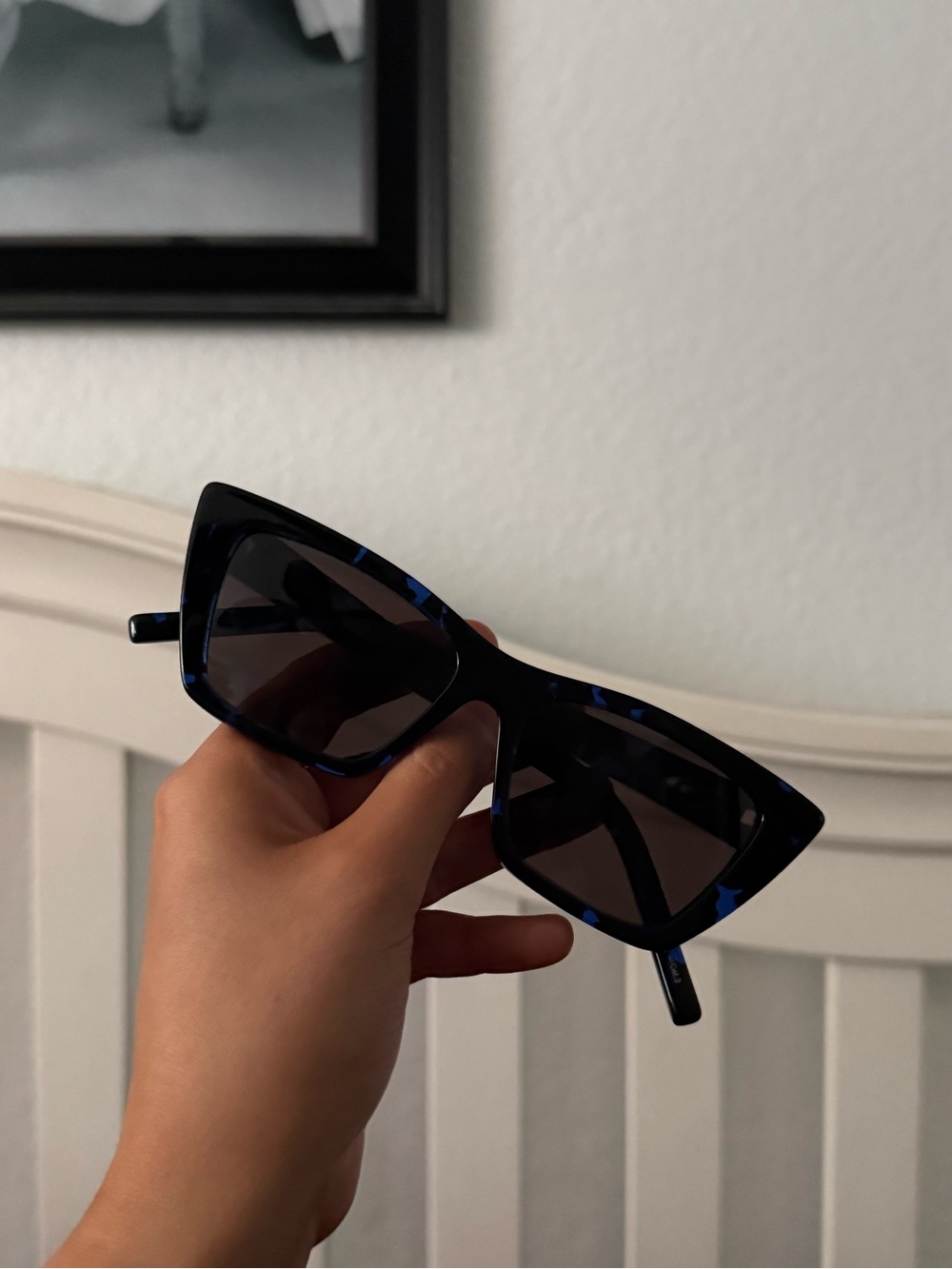 Saint Laurent Sunglasses SL 276 Mica Tortoise Blue/Black - Picture 1 of 5